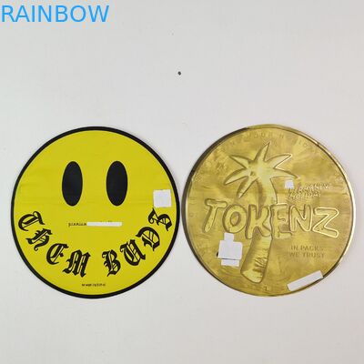 Irregular 3.5g 7g Mylar Bags With Zipper Inside Printing Aluminum Foil Smell Proof Edible Plastic Sachet