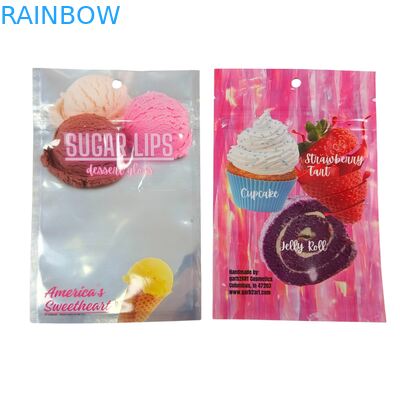  Custom Designed Self-Sealing Moisture-Proof Heat-Sealed Zipper Transparent Front Aluminum Foil Back Mylar Plastic Bag for Sugar