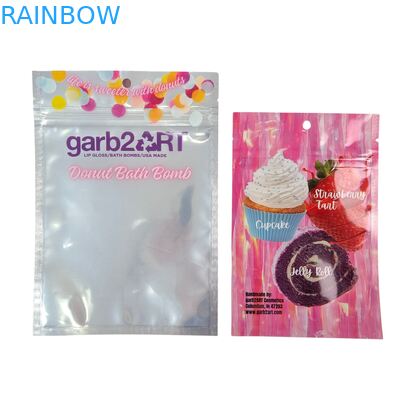  Custom Designed Self-Sealing Moisture-Proof Heat-Sealed Zipper Transparent Front Aluminum Foil Back Mylar Plastic Bag for Sugar