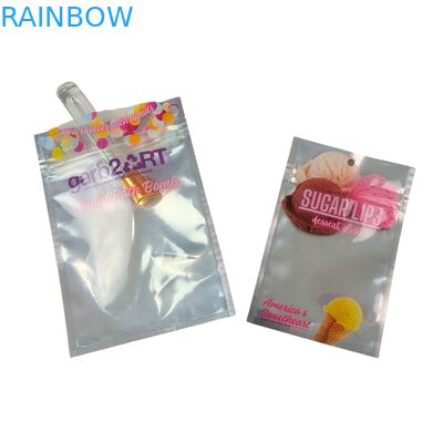  Custom Designed Self-Sealing Moisture-Proof Heat-Sealed Zipper Transparent Front Aluminum Foil Back Mylar Plastic Bag for Sugar