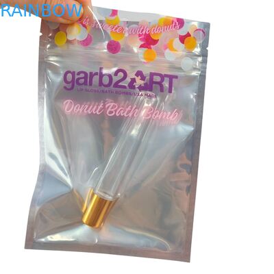  Custom Designed Self-Sealing Moisture-Proof Heat-Sealed Zipper Transparent Front Aluminum Foil Back Mylar Plastic Bag for Sugar