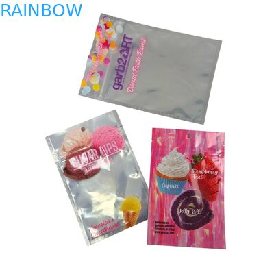  Custom Designed Self-Sealing Moisture-Proof Heat-Sealed Zipper Transparent Front Aluminum Foil Back Mylar Plastic Bag for Sugar