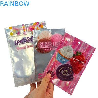  Custom Designed Self-Sealing Moisture-Proof Heat-Sealed Zipper Transparent Front Aluminum Foil Back Mylar Plastic Bag for Sugar