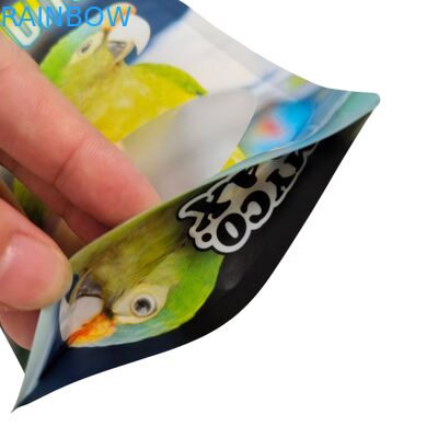 Custom Designed Self-Sealing Moisture-Proof Heat-Sealed Zipper Transparent Front Aluminum Foil Back Mylar Plastic Bag For Sugar