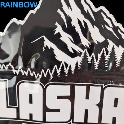 Edible Cali 3.5g 7g Mylar Ziplock Soft Touch Smell Proof Irregular Shaped Cookie Die Cut Packaging Plastic Sachet Bag