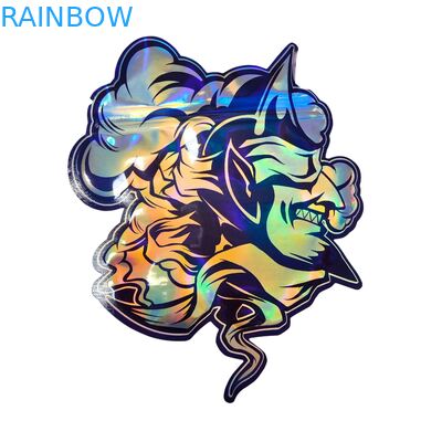 Soft Touch Holographic Mylar Bags with Zipper for Candy Herb Dry Flower Gummy Biscuit sugar Childproof Packaging