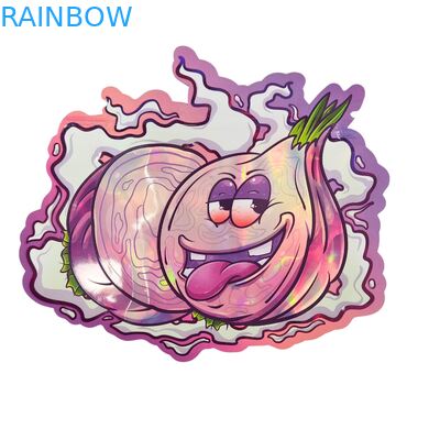 Soft Touch Holographic Mylar Bags with Zipper for Candy Herb Dry Flower Gummy Biscuit sugar Childproof Packaging