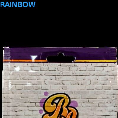  Die Cut 3.5g Plastic Bag Glossy Zipper Mylar For Gummy Herb Candy Packaging Smell Proof Glossy Surface