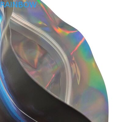 Custom Shape 3.5g Display Box Mylar Bags Child Proof Soft Touch Die Cut Bag For 1g 3.5g 7g 14g 28g Edible Plastic