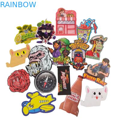 Irregular Resealable 3.5g Childproof Mylar Bags Digital Print PET Ziplock Packaging For Edible Gummy Cookies 