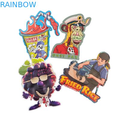 Irregular Resealable 3.5g Childproof Mylar Bags Digital Print PET Ziplock Packaging For Edible Gummy Cookies 