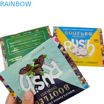  Edible  Aluminum Foil Sachet Back Seal Small Plastic Mylar Oat Chocolate Energy Bar Cookie Snack Candy Packaging Bag