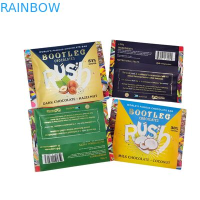  Edible  Aluminum Foil Sachet Back Seal Small Plastic Mylar Oat Chocolate Energy Bar Cookie Snack Candy Packaging Bag