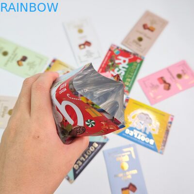  Edible  Aluminum Foil Sachet Back Seal Small Plastic Mylar Oat Chocolate Energy Bar Cookie Snack Candy Packaging Bag