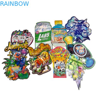  Food Grade Doypack Die Cut Cali 3.5g 7g 14g 28g Sugar Cookie Mylar Bags Glossy/matt Smell Proof Ziplock Bags