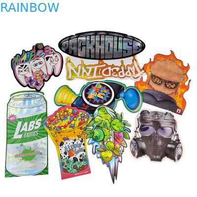  Food Grade Doypack Die Cut Cali 3.5g 7g 14g 28g Sugar Cookie Mylar Bags Glossy/matt Smell Proof Ziplock Bags