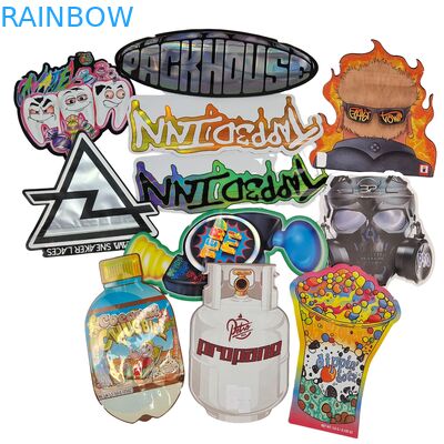  Food Grade Doypack Die Cut Cali 3.5g 7g 14g 28g Sugar Cookie Mylar Bags Glossy/matt Smell Proof Ziplock Bags