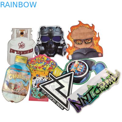 Customized Logo 3.5g 7g 14g Resealable PE Plastic Food Seal Packaging Zip Lock Foil Pouch Child Smell Proof Herb Gummy Mylar Bag