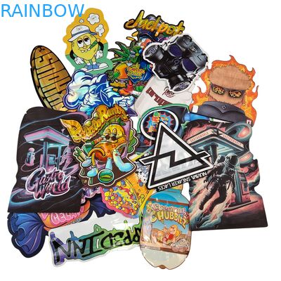 Customized Logo 3.5g 7g 14g Resealable PE Plastic Food Seal Packaging Zip Lock Foil Pouch Child Smell Proof Herb Gummy Mylar Bag