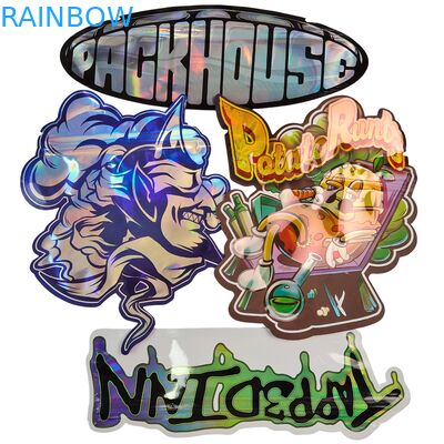 Hot Sale Glossy Die Cut Mylar Bag With Zipper Edibles Smell Proof 3.5 7g 14g 28g Mushroom Gummies Custom Printing Plastic Bag