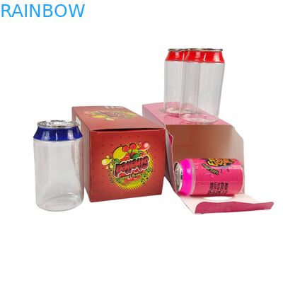 Custom Label Clear Plastic 3.5g & 7g PET Jar With Screw Aluminum Lids For Sugar Candy Cookie Food Packaging Display Paper Boxes