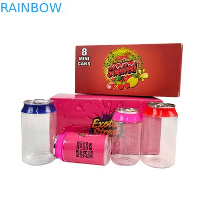 Custom Label Clear Plastic 3.5g & 7g PET Jar With Screw Aluminum Lids For Sugar Candy Cookie Food Packaging Display Paper Boxes