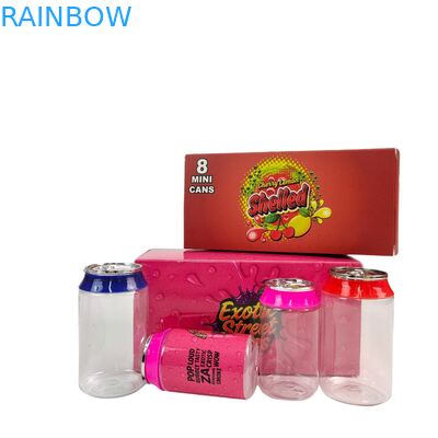 Custom Label Clear Plastic 3.5g & 7g PET Jar With Screw Aluminum Lids For Sugar Candy Cookie Food Packaging Display Paper Boxes