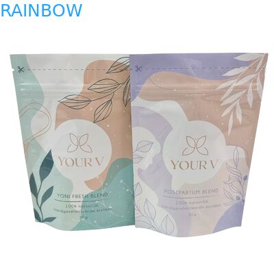 Custom Biodegradable Mylar Bags for Bath Salt 4OZ 5OZ Stand Up Pouch