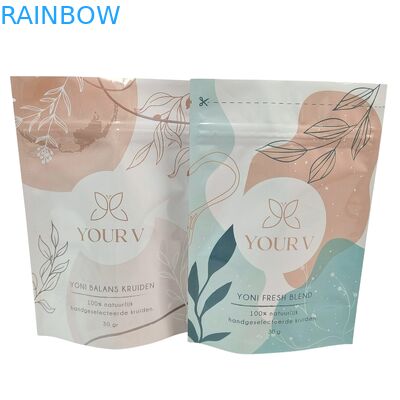 Custom Biodegradable Mylar Bags for Bath Salt 4OZ 5OZ Stand Up Pouch