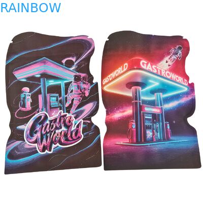 Custom Die Cut Mylar Bags 3.5g-28g with Child Proof Zipper