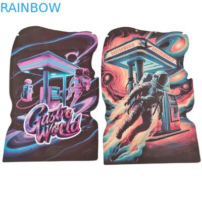 Custom Die Cut Mylar Bags 3.5g-28g with Child Proof Zipper