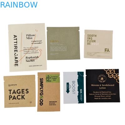 Custom Aluminum Foil Cosmetic Sachet 5ml-20ml Heat Seal Packaging