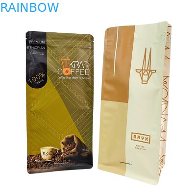 Custom Stand Up Zipper Coffee Bean Bag with Valve