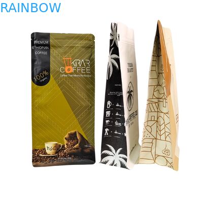 Custom Stand Up Zipper Coffee Bean Bag with Valve