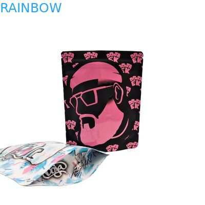 Custom Printed 3.5g-28g Resealable Smell Proof Mylar Food Bags