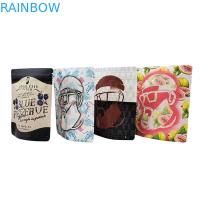 Custom Printed 3.5g-28g Resealable Smell Proof Mylar Food Bags