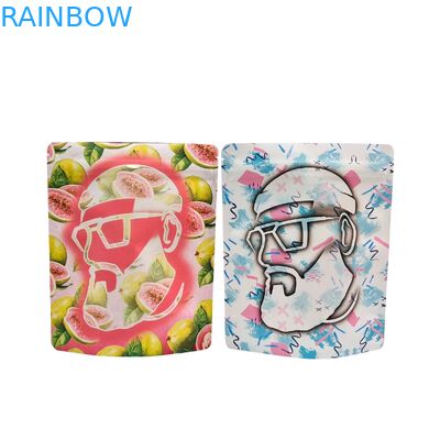 Reusable Heat Seal 3.5g 1oz Mylar Zipper Bags Stand-Up Aluminum Foil Smell Proof Cali Food Storage Mylar Bags Custom Printed