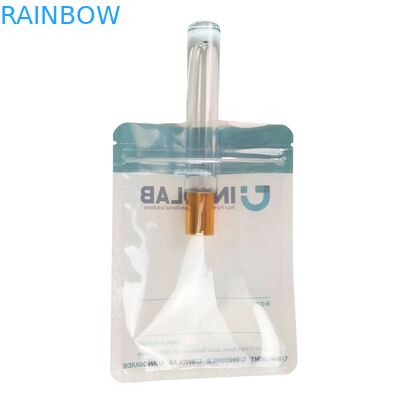 Customizable White Zipper Bag for Dental Teeth Clear Aligners Packaging One Side Clear with Heat Sealing and Logo Alignment