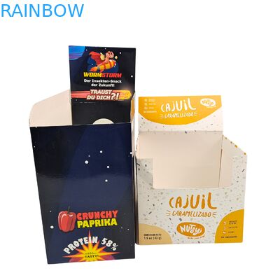 Custom Retail Display Foldable 3.5g Paper Box for Breakfast Instant Dried Fruit Nut Grain Cereal Food Packaging
