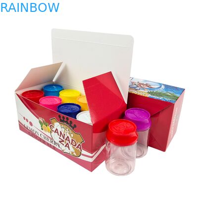 90ml 330ml PET Clear Plastic Jar with Screw Top for 3.5g Edibles