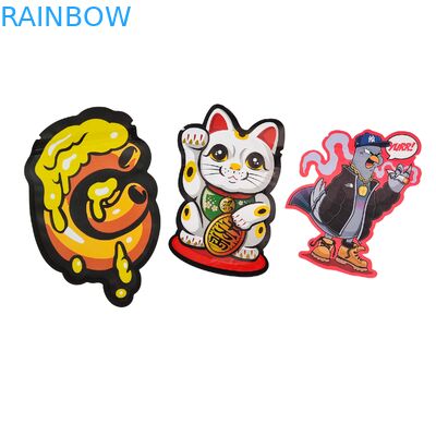 3 Side Seal Child Resistant Holographic Mylar Bag Aluminum Foil Snack Packaging Bag