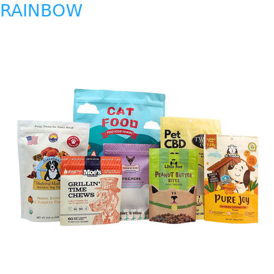 Eco-Friendly Reusable Stand-Up Pouch with 50-200microns Thickness for Pet Food Packaging