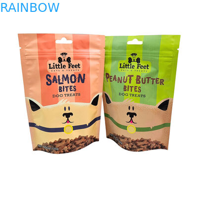 Eco-Friendly Reusable Stand-Up Pouch with 50-200microns Thickness for Pet Food Packaging