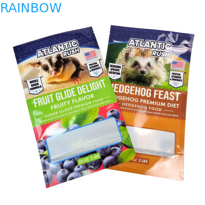 Eco-Friendly Reusable Stand-Up Pouch with 50-200microns Thickness for Pet Food Packaging