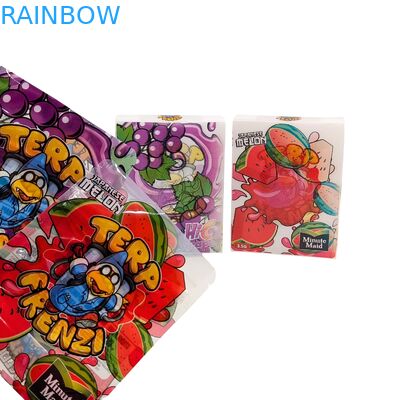 Custom Cartoon Mylar Bags Zipper Lock 3.5g 7g 14g Cali Pouches Smell Proof Edible Packaging For Cookies Sugars 3.5 Paper Box