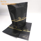 Laminated Material Plastic Pouches Packaging , Stand Up Zipper Pouch With One - Way Valve