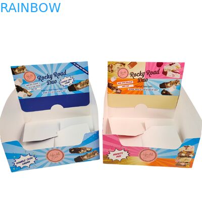 Custom Logo Biodegradable Hot Stamping Display Box for Chocolate Candy Counter Cardboard Display