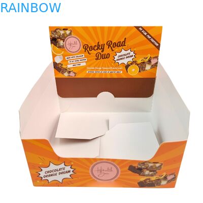 Custom Logo Biodegradable Hot Stamping Display Box for Chocolate Candy Counter Cardboard Display