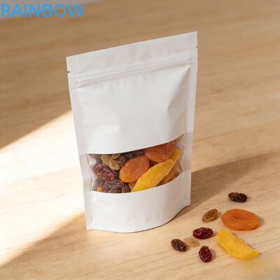 Customized Biodegradable Moisture Proof Stand Up Pouch Kraft Paper Bag for Food Packaging