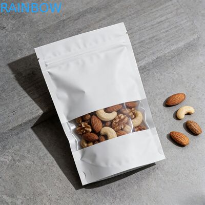 Customized Biodegradable Moisture Proof Stand Up Pouch Kraft Paper Bag for Food Packaging
